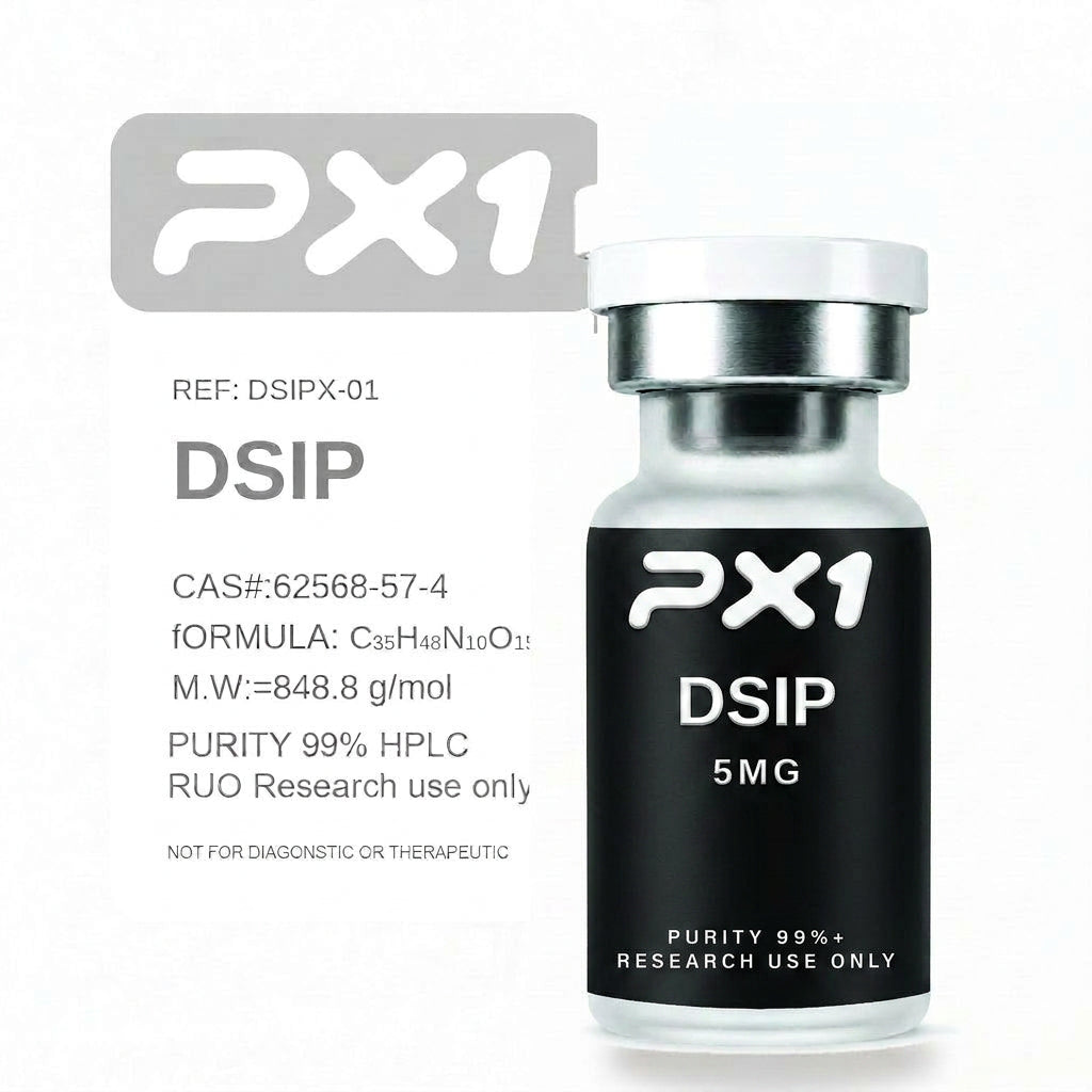 DSIP Black Label pre-reconstituted research peptide vial