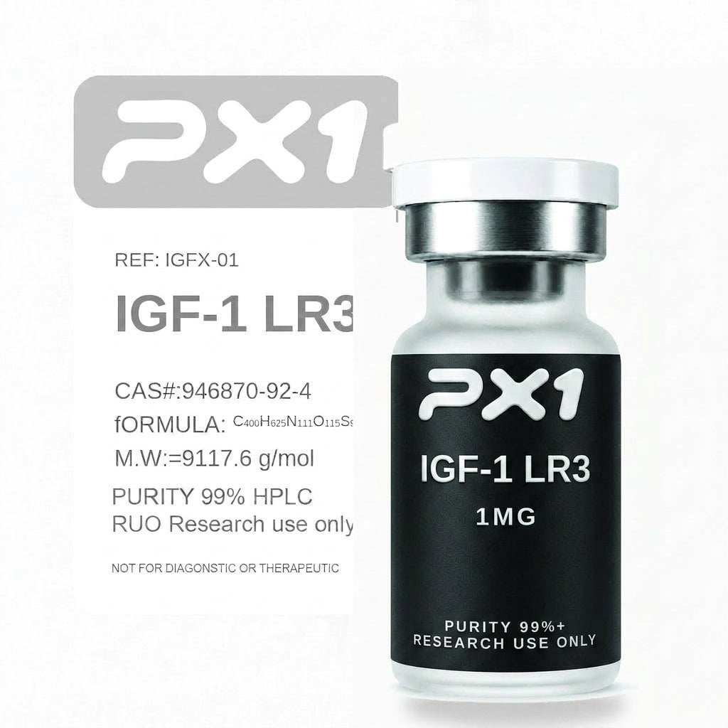 IGF-1 LR3 Black Label pre-reconstituted research peptide vial