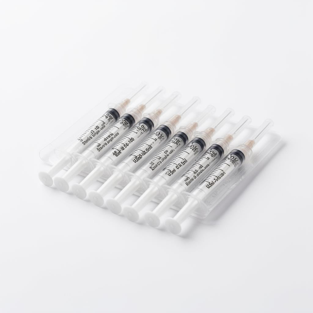 Pack of insulin syringes