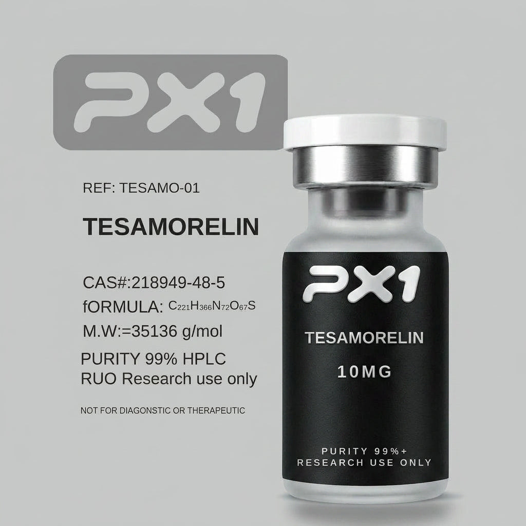 Tesamorelin Black Label pre-reconstituted research peptide vial