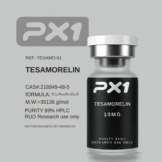 Tesamorelin Black Label pre-reconstituted research peptide vial